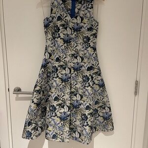 NEW Hobbs London blue floral midi dress